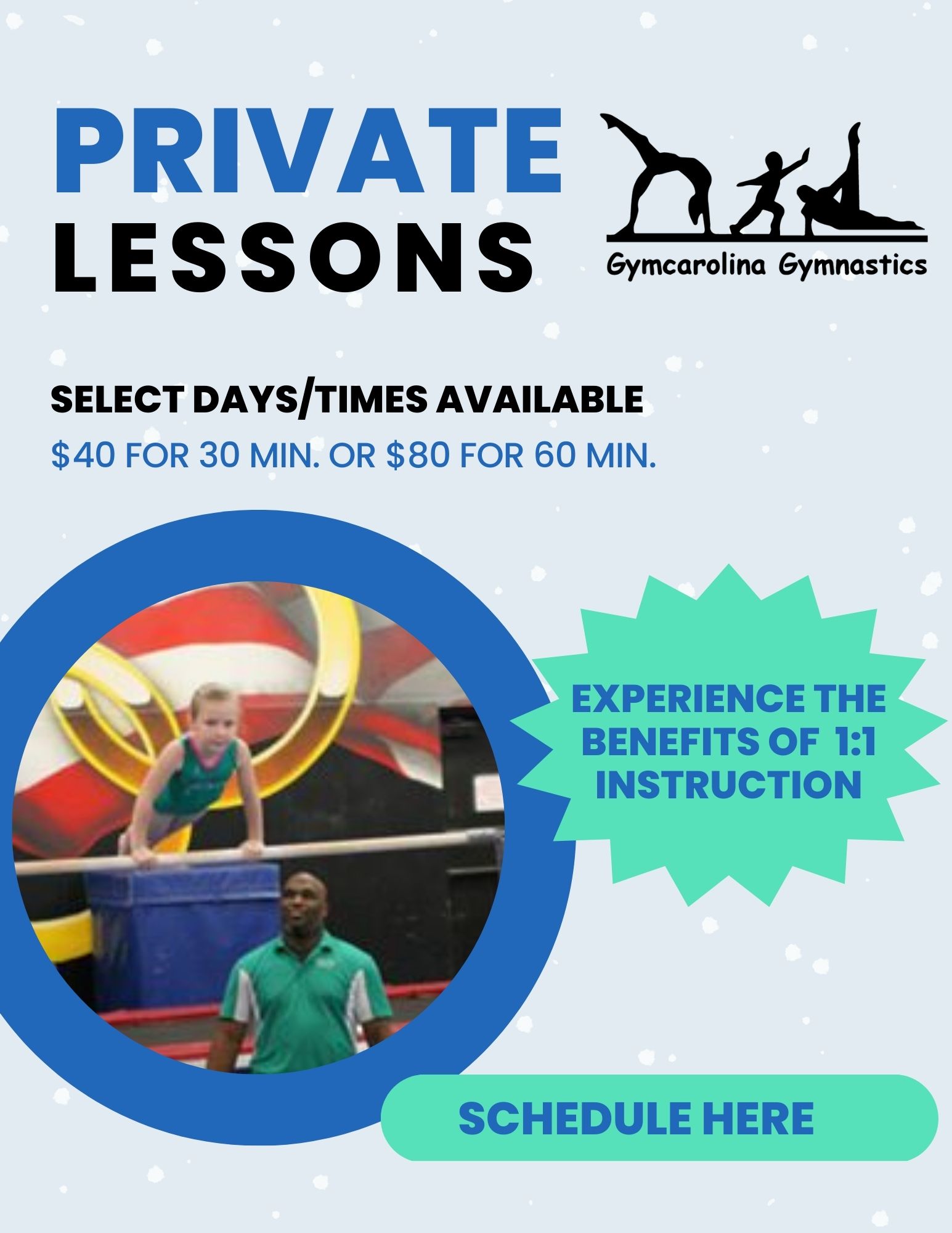 Tumbling, private lessons